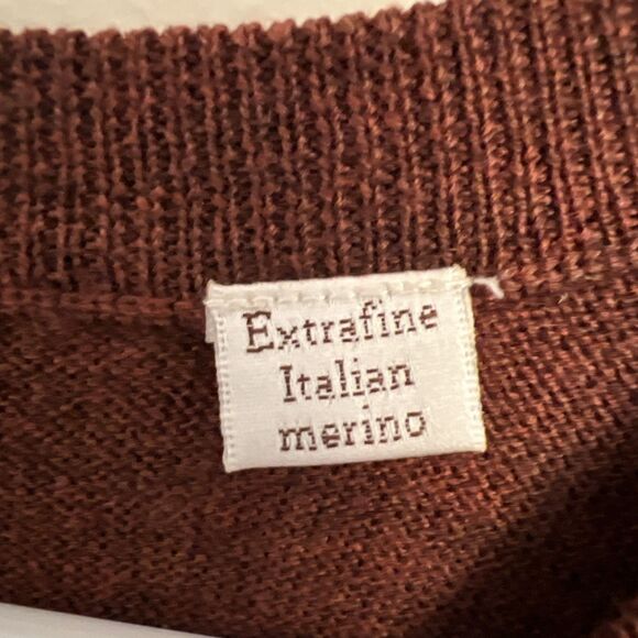 Peter‎ Millar 100% Extra Fine Italian Merino Wool V Neck Sweater Vest XL - Picture 4 of 5